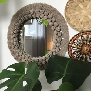 Espelho Boho Chic de Macramé