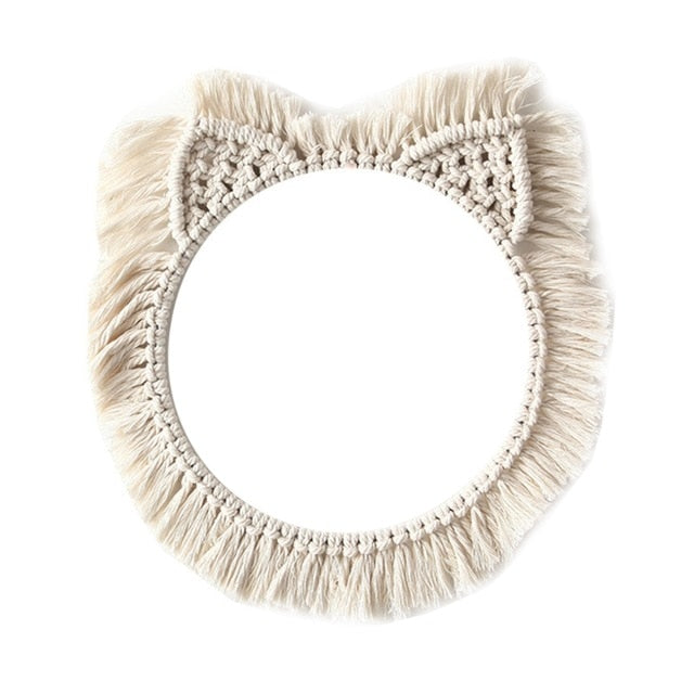 Espelho Boho Chic de Macramé