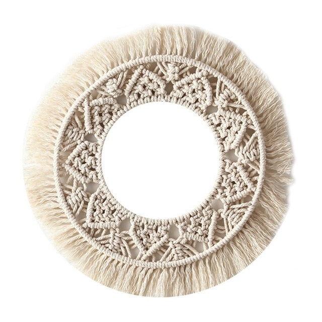 Espelho Boho Chic de Macramé